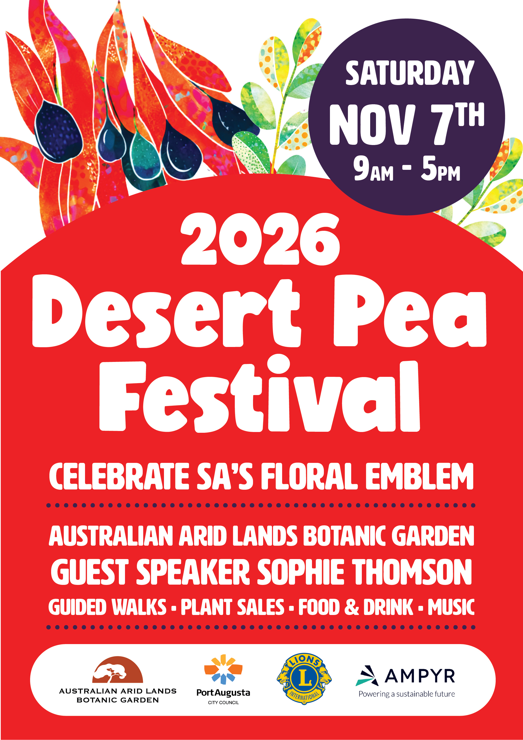 2026 Desert Pea Festival Saturday Nov 7th 9am-5pm